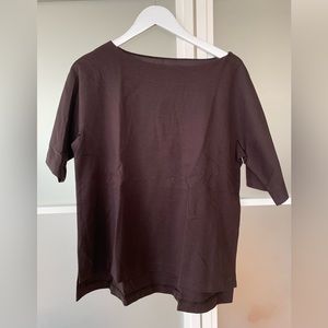 Eileen Fisher chocolate brown tencel top. Size M. Great condition. Size M